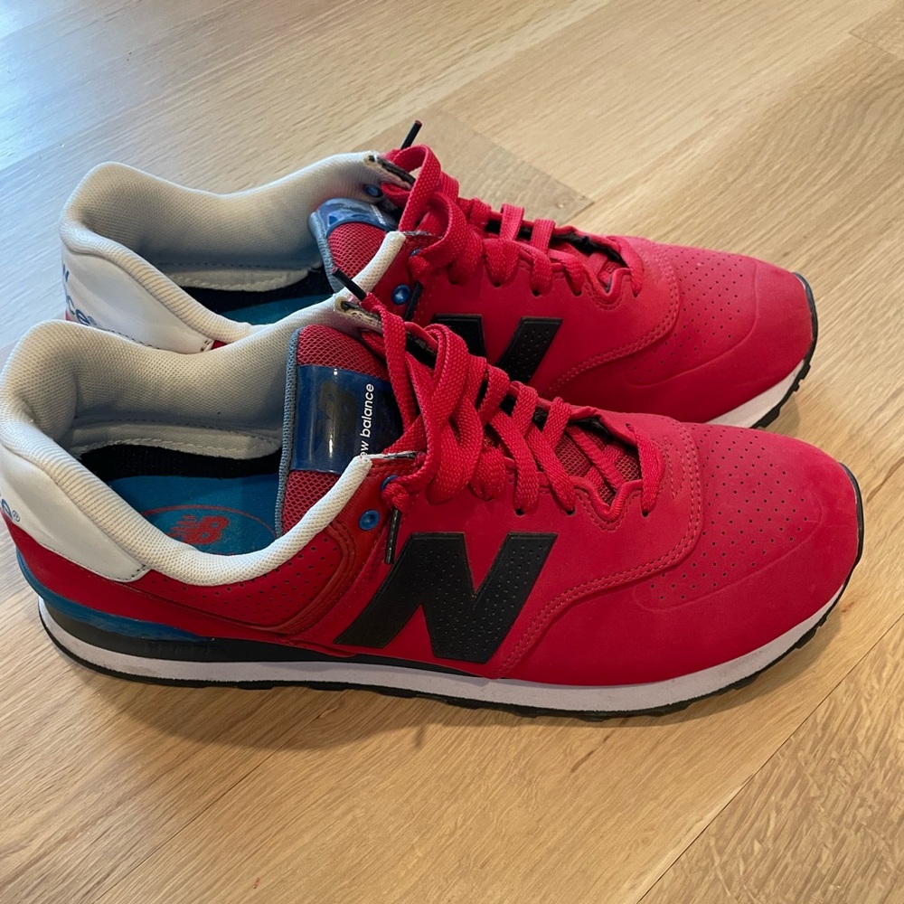 Men’s New Balance 574 Red Suede 11.5